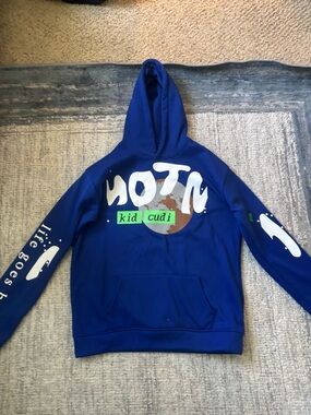 "MOTN" Royal Blue Graphic Hoodie